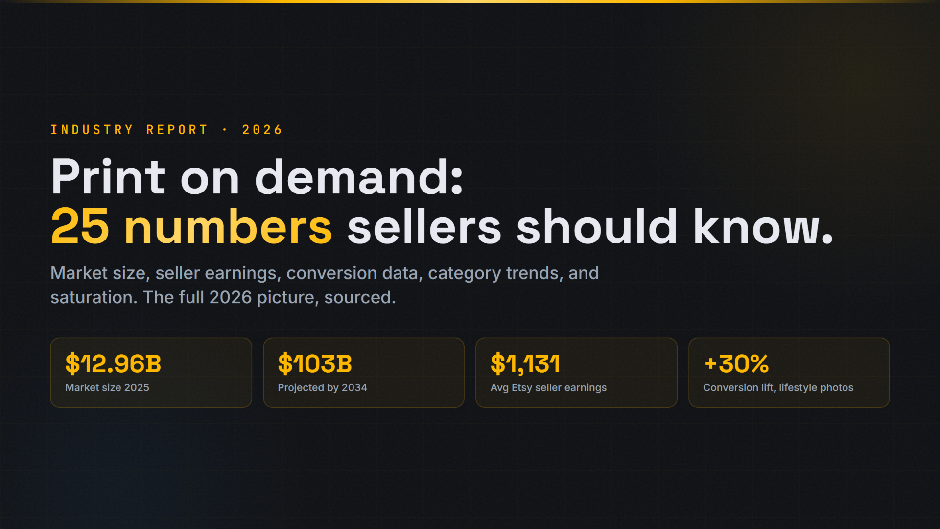 Print on Demand Statistics 2026: 25 Numbers Every POD Seller Should Know